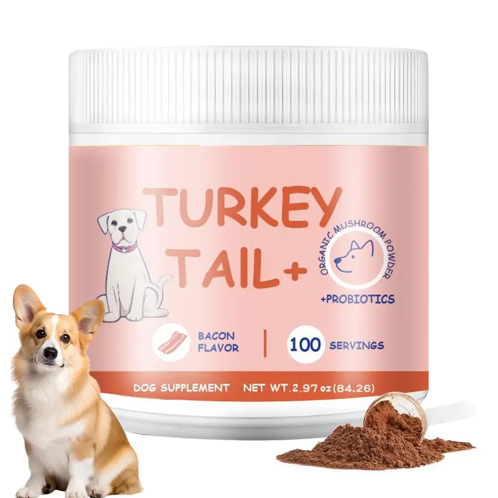 1/2/3PCS Bacon Taste Pet Mushroom Powder Natural High-Grade Dogs Daily