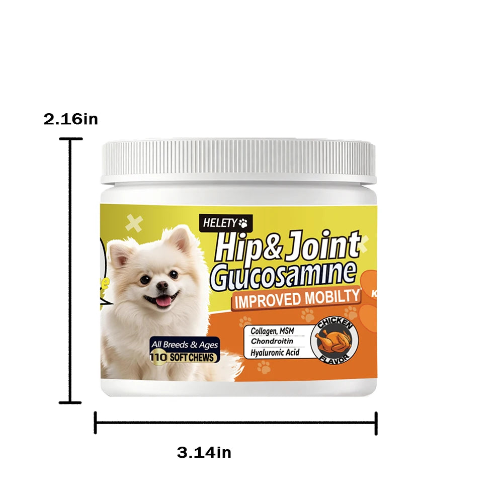 Dog Hip and Joint Supplement with Glucosamine, Chondroitin, Omega