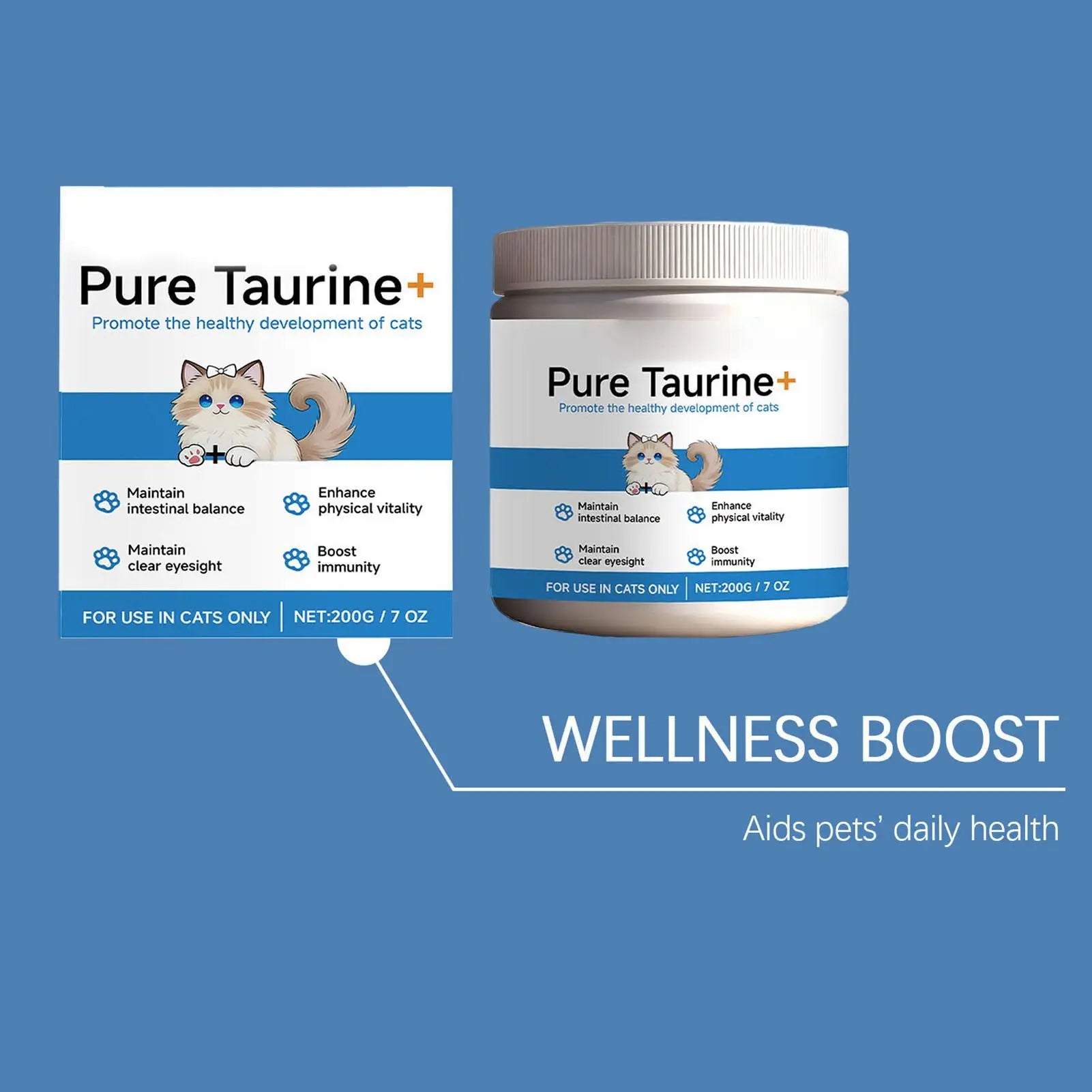 Pet Supplements 200g Daily Nutrition Cats Wet Or Dry Food Supplements