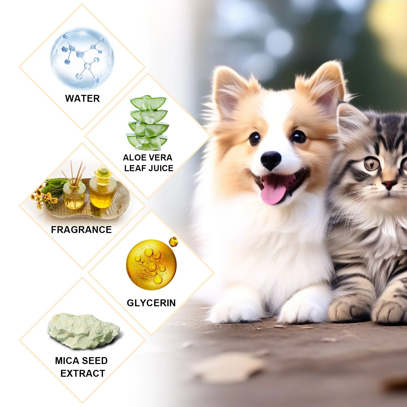 Pet Wash Shampoo Dogs Hair Soften Dirts Mites Removal Flea Killer Dog Shampoo