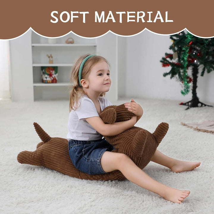Dachshund Dog Stuffed Animal Plush Long Weiner Dog Body Pillow, Cute Funny