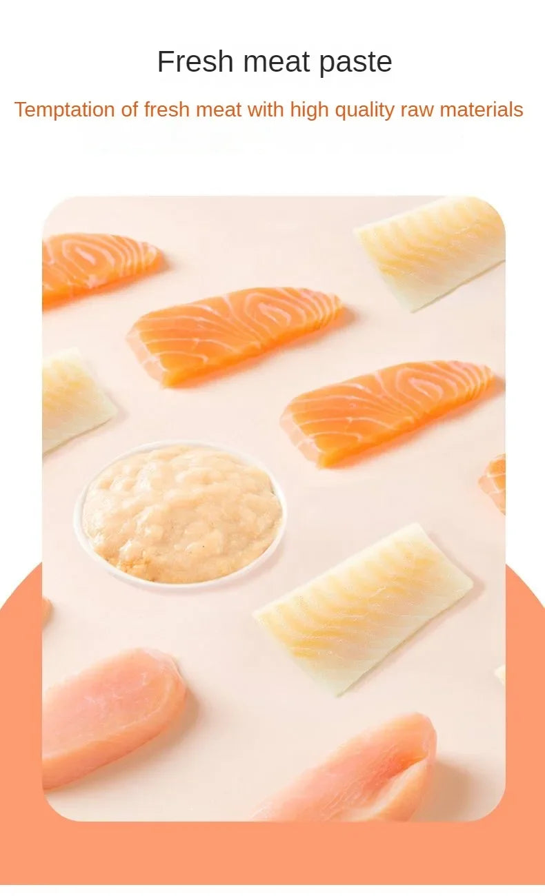 Cat Snacks Cat Wet Food Chicken Tuna Cod fish Pet Wet Food Weight gain
