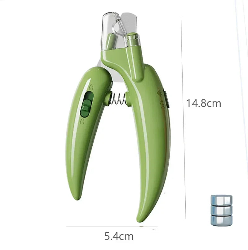 Professional Pet Nail Clippers with Led Light Pet Claw Grooming Dogs Nail