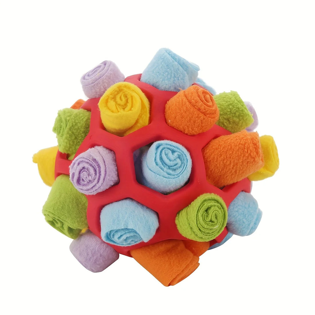 1pcs Interactive Dog Toy - Sniffing Ball for Hiding Treats - Rubber Puzzle Ball