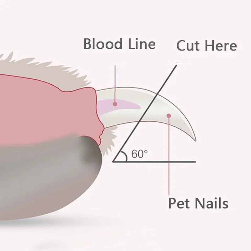 Professional Pet Nail Clippers with Led Light Pet Claw Grooming Dogs Nail