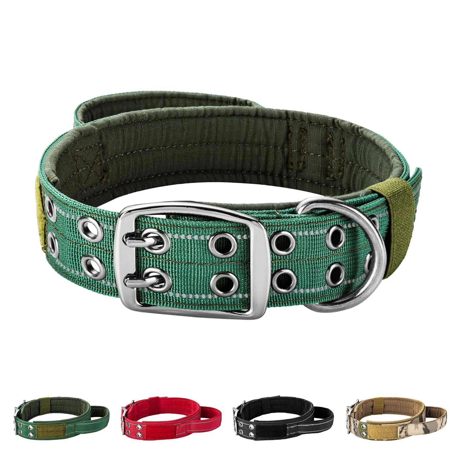 Heavy Duty Double Buckle Design Tactical Dog Collar - Military Grade Dog Collar