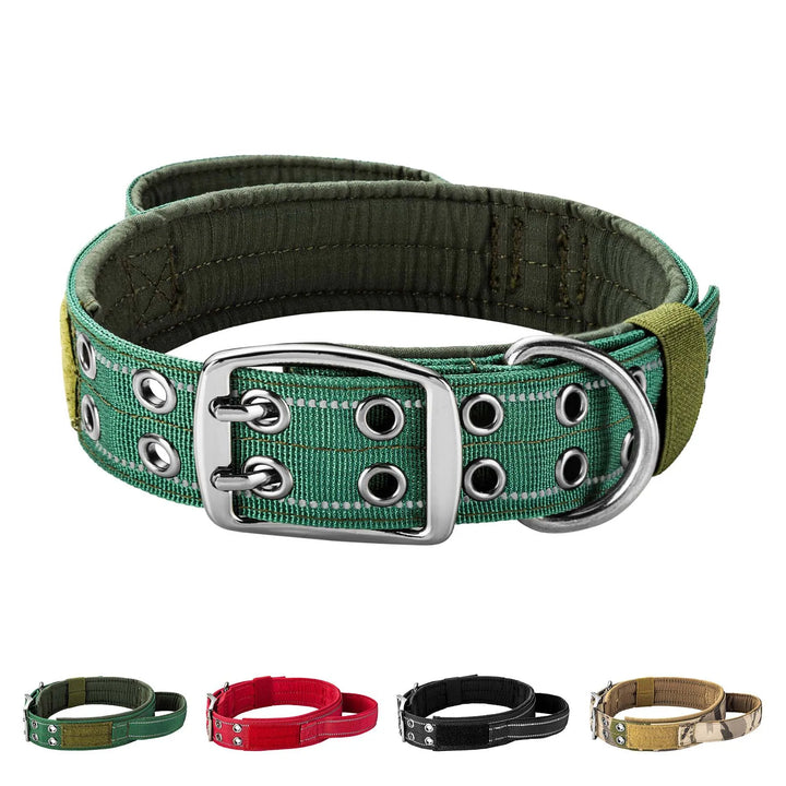 Heavy Duty Double Buckle Design Tactical Dog Collar - Military Grade Dog Collar