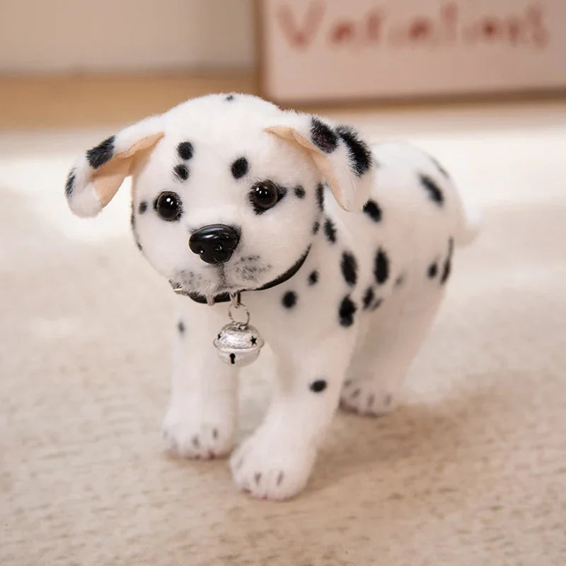 New Dalmatians Dog Plush Toy Cute Stuffed Realistic Beagle Spotted Puppy