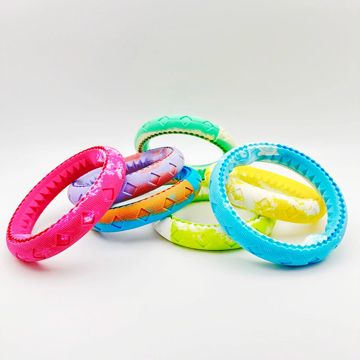 Pet dog rubber bite ring, bite resistant grinding training interactive small dogs