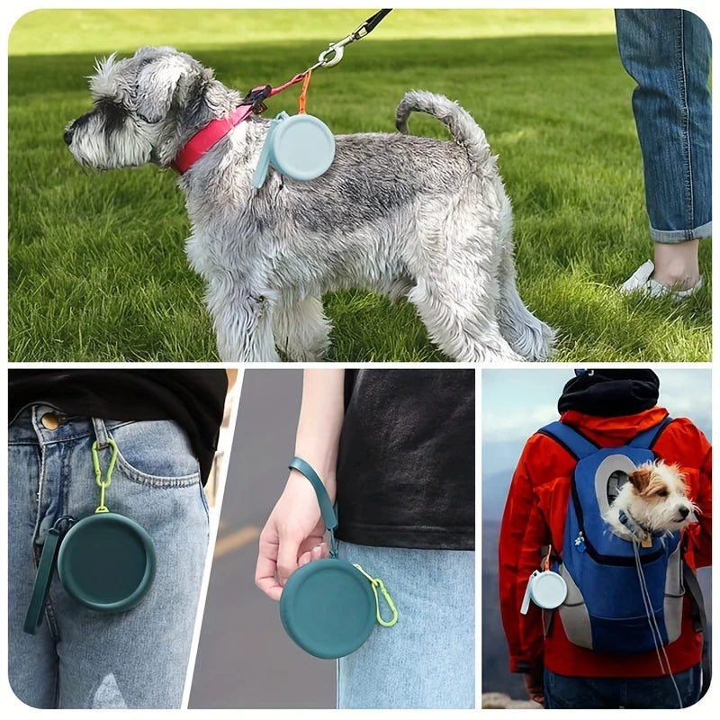 1Pcs Pet Supplies Silicone Dog Food Bag Outdoor Training Dog Training Dog Treat