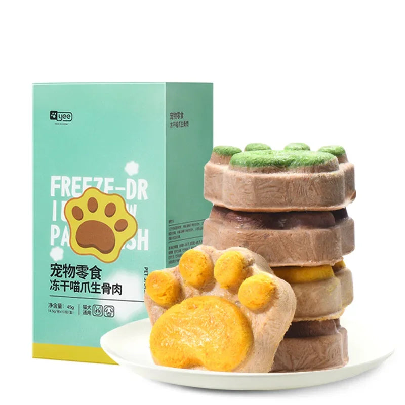 Yee Freeze-dried Cat Snacks Raw Bone Meat Pie Into Kittens Cheat Water Molar