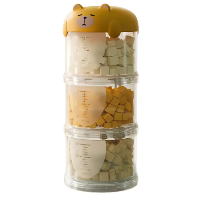 Portable Plastic Multi-Layer Moisture-Proof Dog Snacks Box Sealed Pet Food