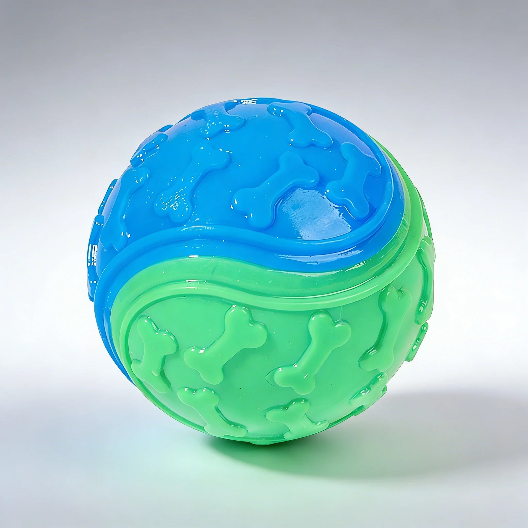 Dog Ball Toy TPR Bite Resistant Throw Fetch Interactive Pet Toy Teeth Cleaning