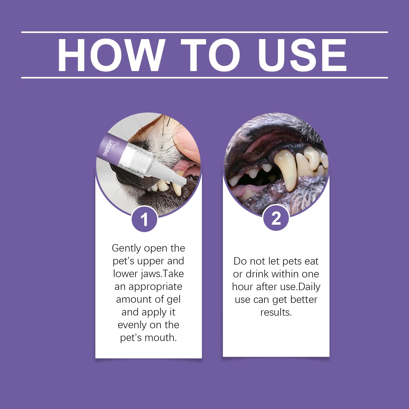 Pet Oral Repair Gel Effectively Removing Dental Relieve Tooth Sensitivity Pet Gel