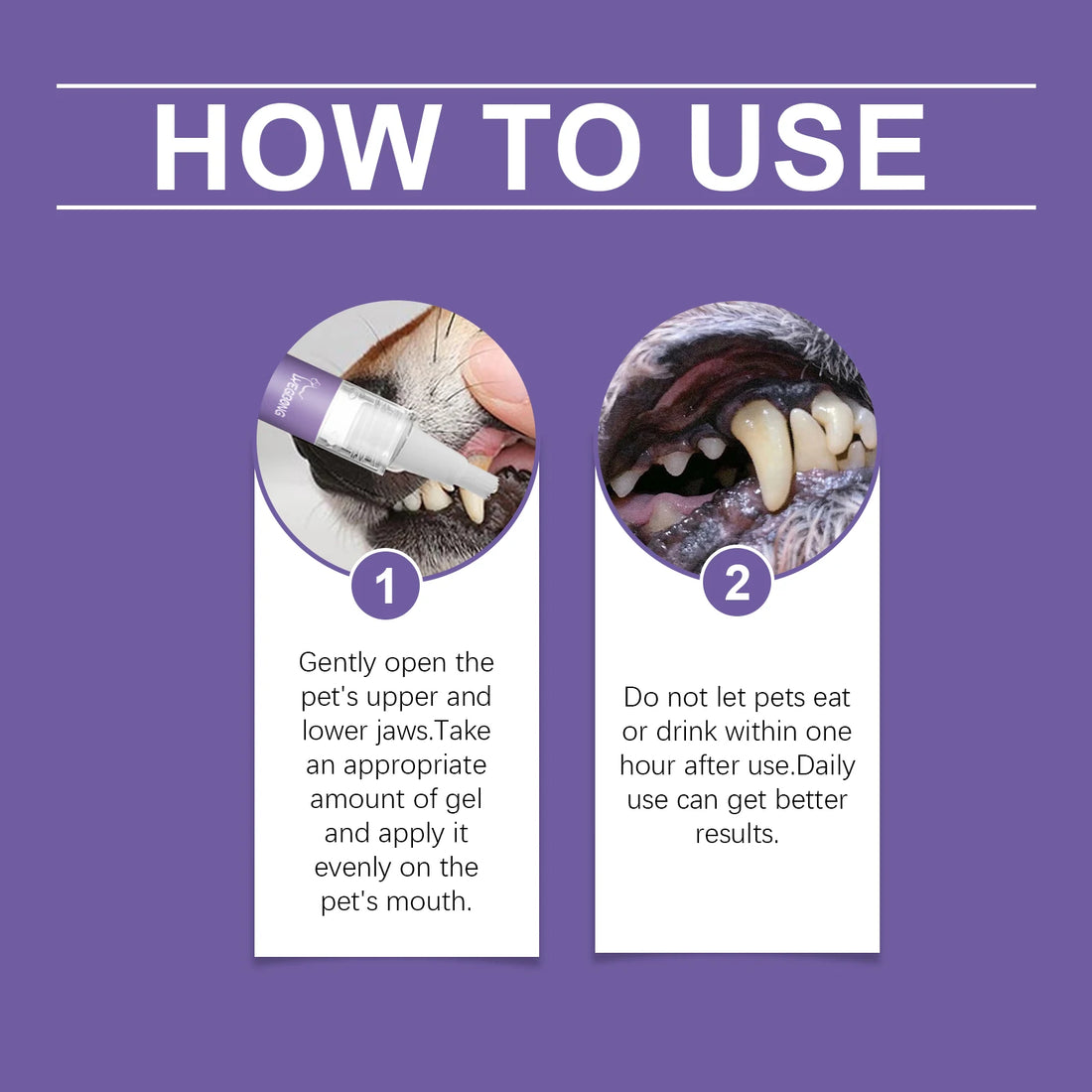 Pet Oral Repair Gel Effectively Removing Dental Relieve Tooth Sensitivity Pet Gel