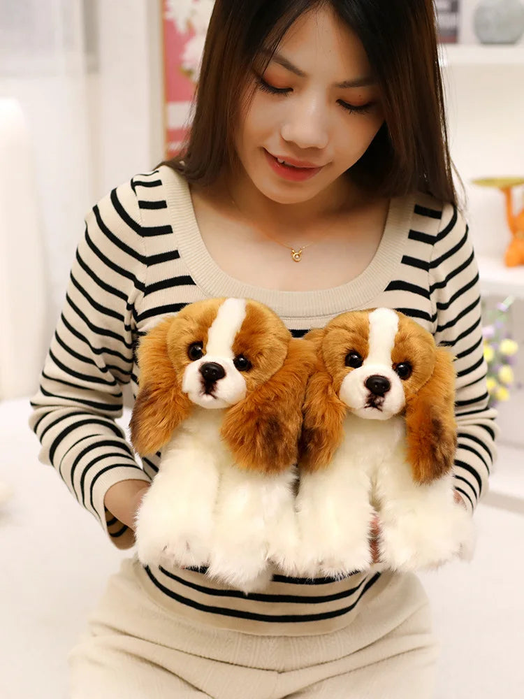Cavalier King Charles Spaniel Dog Plush Toys Soft Stuffed Simulation Animal Pillow