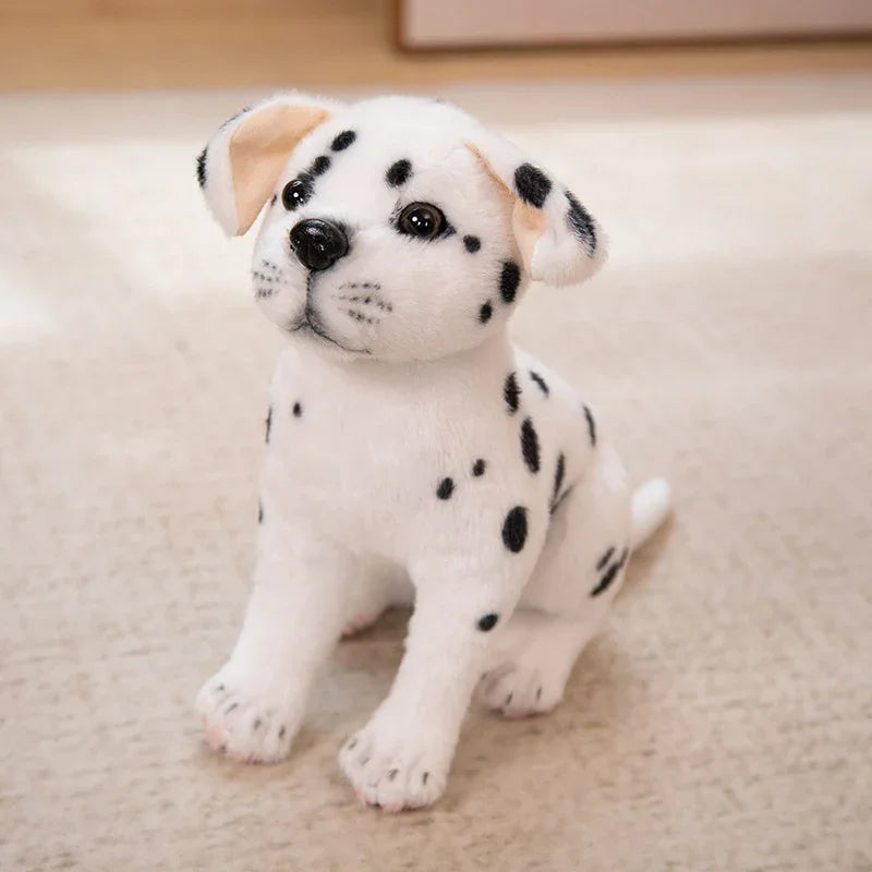 New Dalmatians Dog Plush Toy Cute Stuffed Realistic Beagle Spotted Puppy