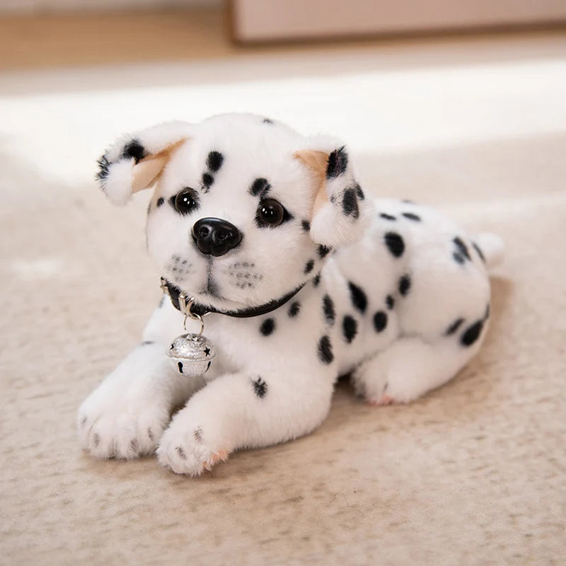 New Dalmatians Dog Plush Toy Cute Stuffed Realistic Beagle Spotted Puppy