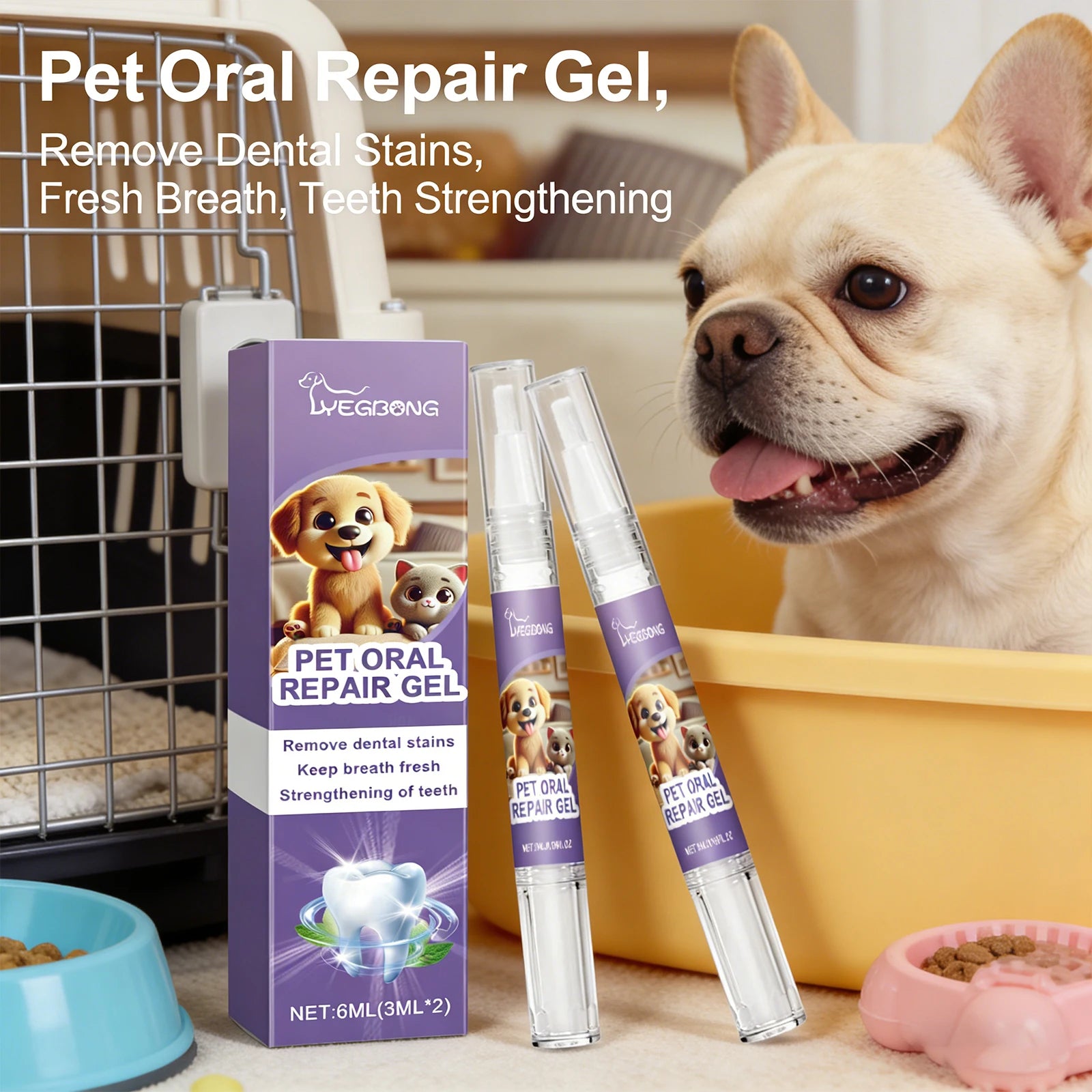 Pet Oral Repair Gel Effectively Removing Dental Relieve Tooth Sensitivity Pet Gel
