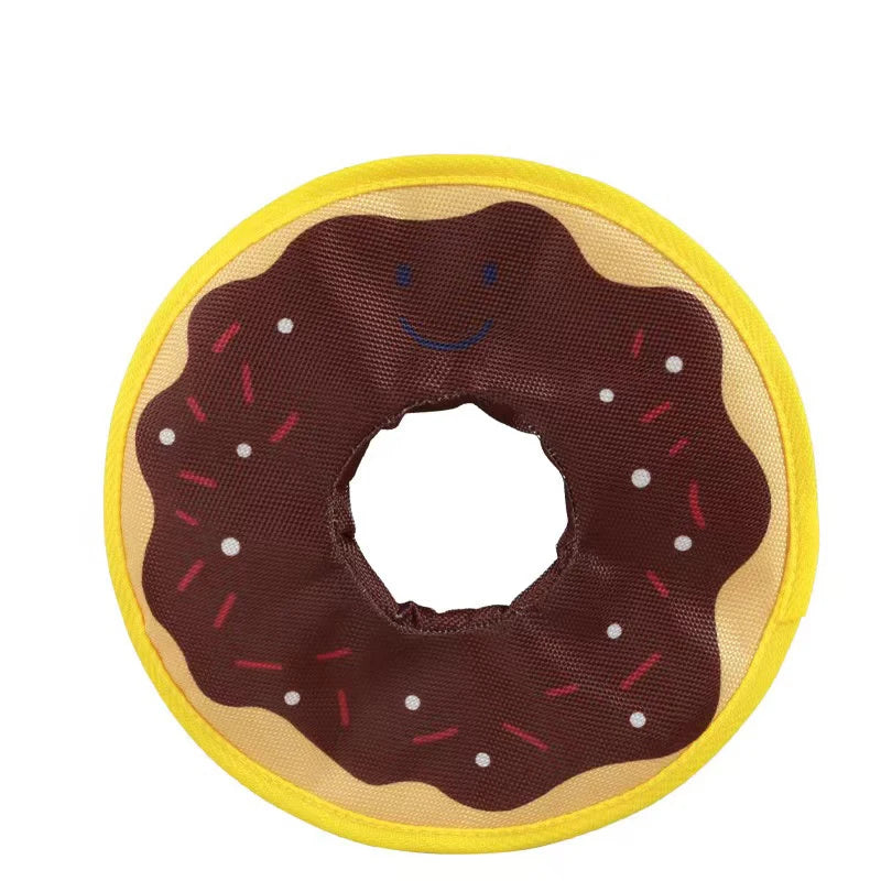 Dog donuts, noisy paper toys, outdoor interactive, squeaking sound dogs