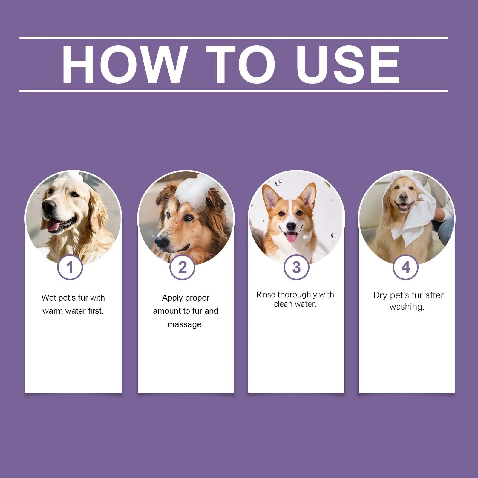 EelJoy 5-in-1 Pet Shampoo Gentle Fur Cleaning And Care Maintains Smooth