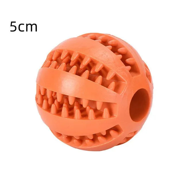 Rubber Pet Dog Toys Dog Chew Toys Tooth Cleaning Treat Ball Extra-tough Ball