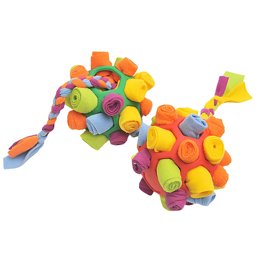 Pet Treat Dispenser Ball, Dog Sniffing Ball Puzzle Ball, Bite-Resistant Feeding Toy
