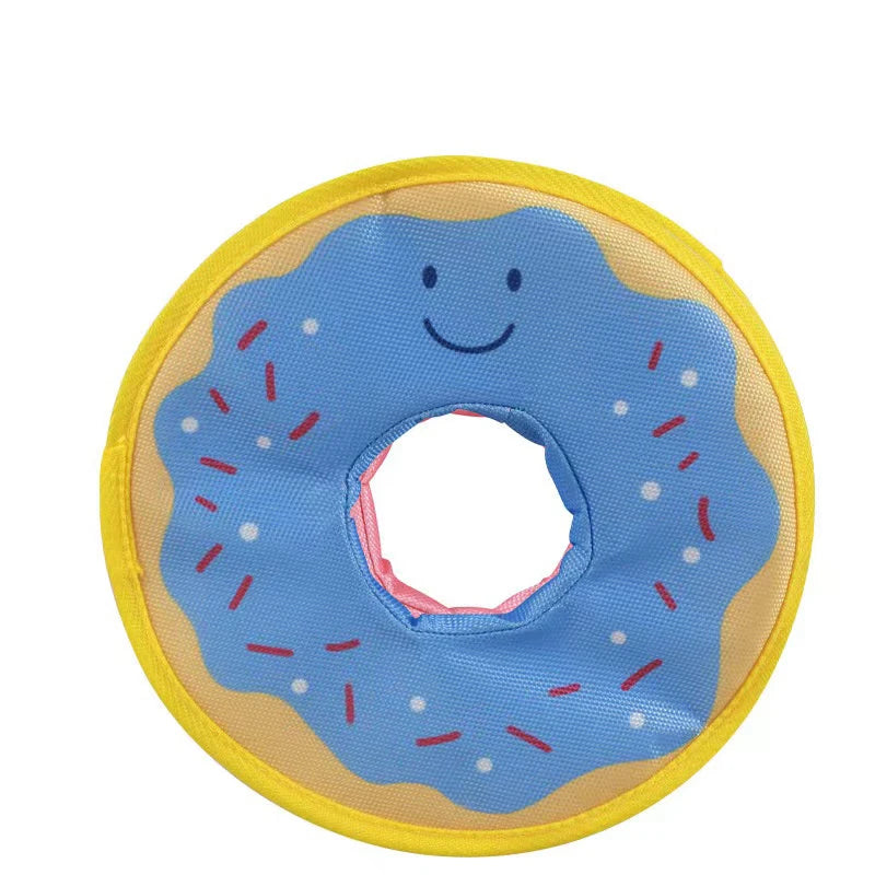 Dog donuts, noisy paper toys, outdoor interactive, squeaking sound dogs